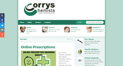 Desktop Screenshot of corryschemists.com