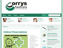 Tablet Screenshot of corryschemists.com